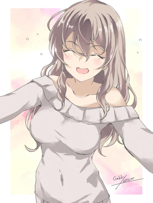 #艦これ版真剣お絵描き60分一本勝負_20251205 #艦これ版深夜の真剣お絵描き60分一本勝負 て～とく～、ぎゅ～