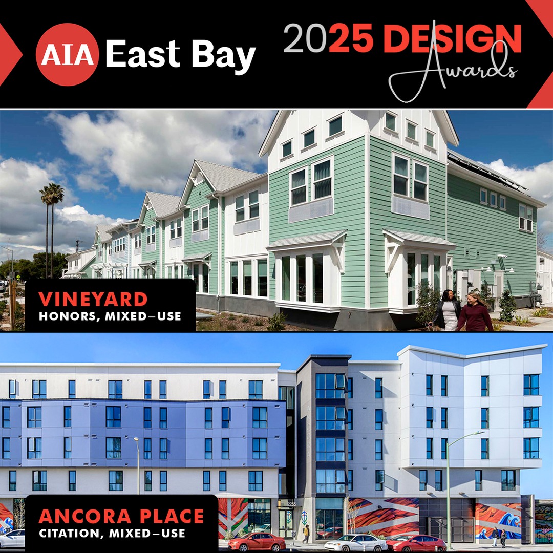 Congratulations to MIG | PGAdesign on receiving two AIA East Bay Design Awards!

First, Vineyard received an award in the Mixed-Use Honors category. Then, Ancora Place received a Citation in the Mixed-Use Honors category. 

Learn more at heyor.ca/OTkeKs