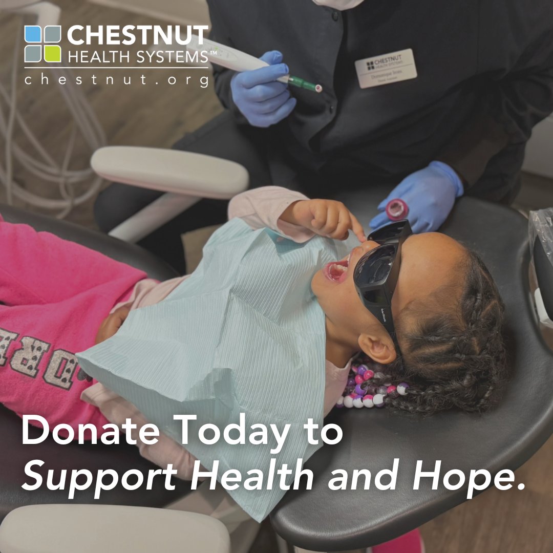 ChestnutHealth's tweet image. Connected, integrated care changes lives. At Chestnut, behavioral health, substance use treatment, primary and dental care work together to support long-term wellbeing. Your gift helps people reclaim their health and their hope.

Be part of this impact ➜ chestnut.org/giving