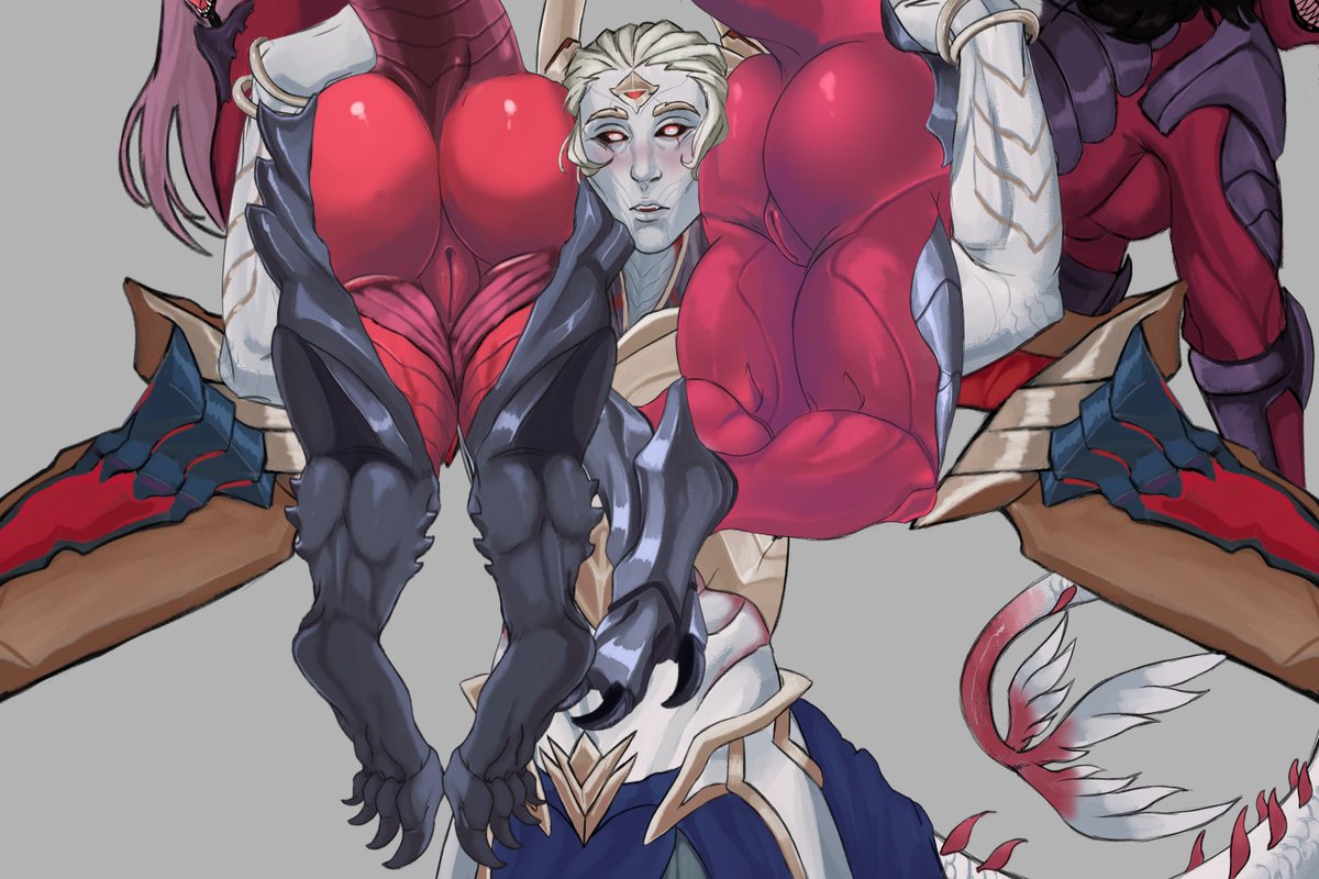 Darkin Peaches 
#Zaahen #nsfwart #darkin #ocxcanon #maaul #Osiraa