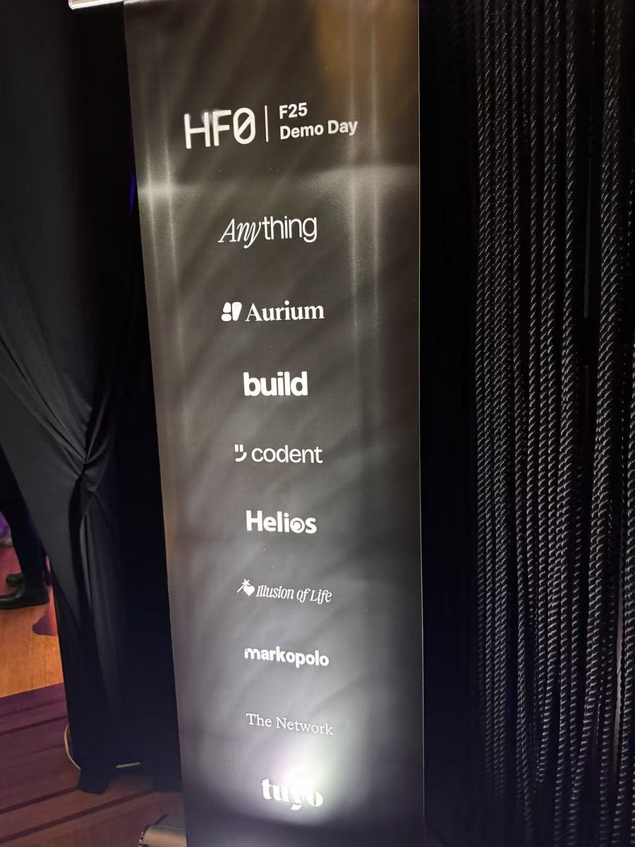 dralaska_'s tweet photo. Congrats to all the HF0 F25 teams: what an insane batch.

Every company on this list is pushing the frontier in a different direction, and it’s wild to watch it happen in real time.

Seeing this lineup brings me right back to our own HF0 days, those 12 weeks felt like a pressure cooker that cracked us open, rebuilt our instincts, and taught us how to ship faster than we thought possible.

We walked in with an idea; we walked out with a company.

To the F25 founders: enjoy this moment.

You’ll look back one day and realize this was one of the steepest growth curves of your life, not the company’s, yours.

Cheering for you all as you leave the house and go build your own inevitability.

@davefontenot @escliu @EmilyatHF0