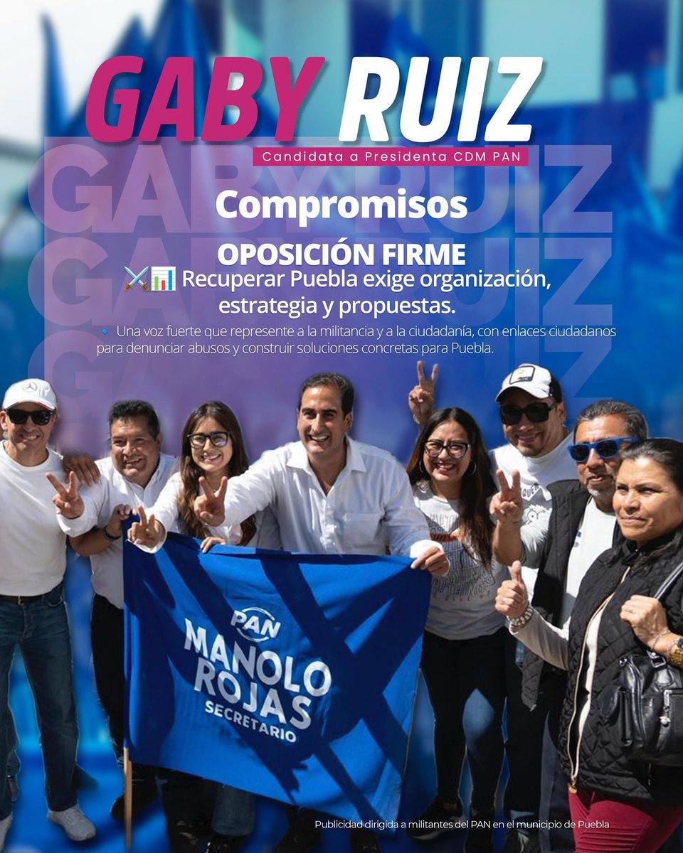 manoloherrerar's tweet photo. Recuperar Puebla exige organización, estrategia y propuestas.
Una voz fuerte que represente a la militancia y a la ciudadanía, con enlaces ciudadanos para denunciar abusos y construir soluciones concretas para Puebla. #DespertarAzul 😎😎 https://t.co/E4OgSRLPVp