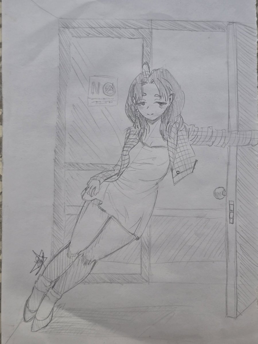 Y sigo dibujando por referencias en la escuela para practicar