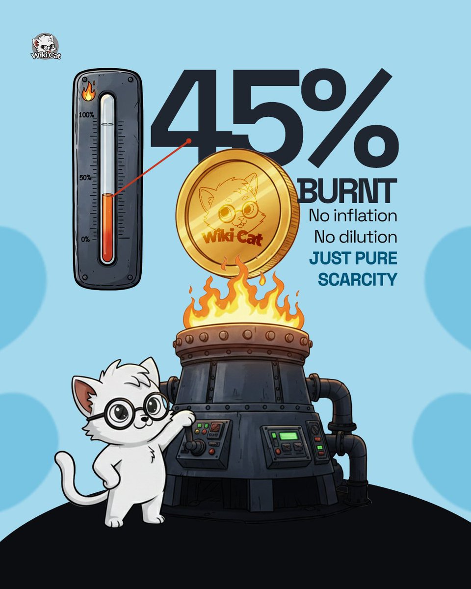 🎶 Burn, burn, burn 🔥, fire burn 🔥. 🎶🔊

$WKC WikiCat 💎🔥 is Digital Diamond 💎.