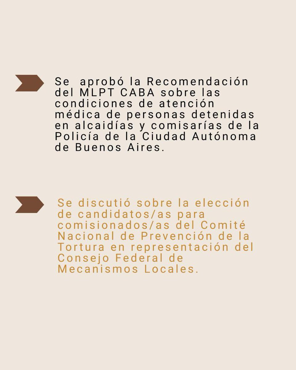 Mecanismo Local de Prevención de la Tortura CABA tweet media