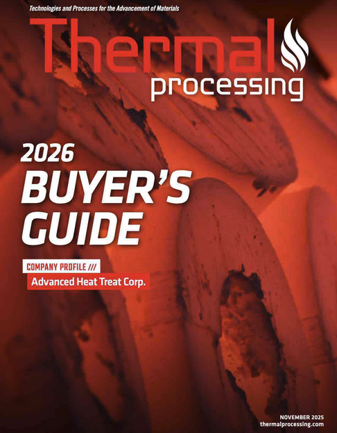 The cover to our latest edition -- our annual Buyer's Guide! 

Includes company profile of <a href="/AdvHeatTreat/">Advanced Heat Treat</a> !