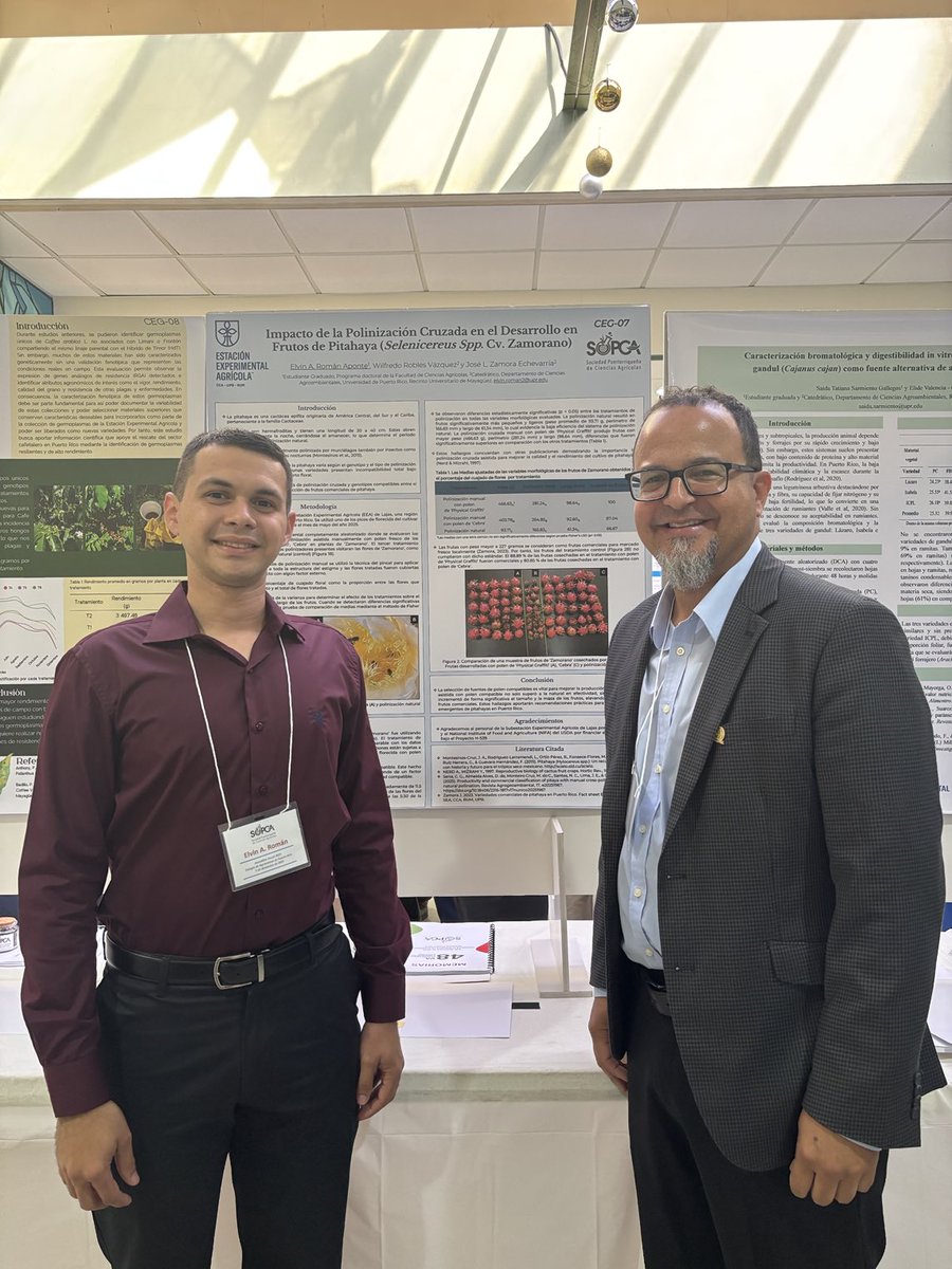 wrobles9's tweet photo. Proud of my students presenting their research at the sociedad puertorriqueña de ciencias agricola https://t.co/iHEPO0t4Yl