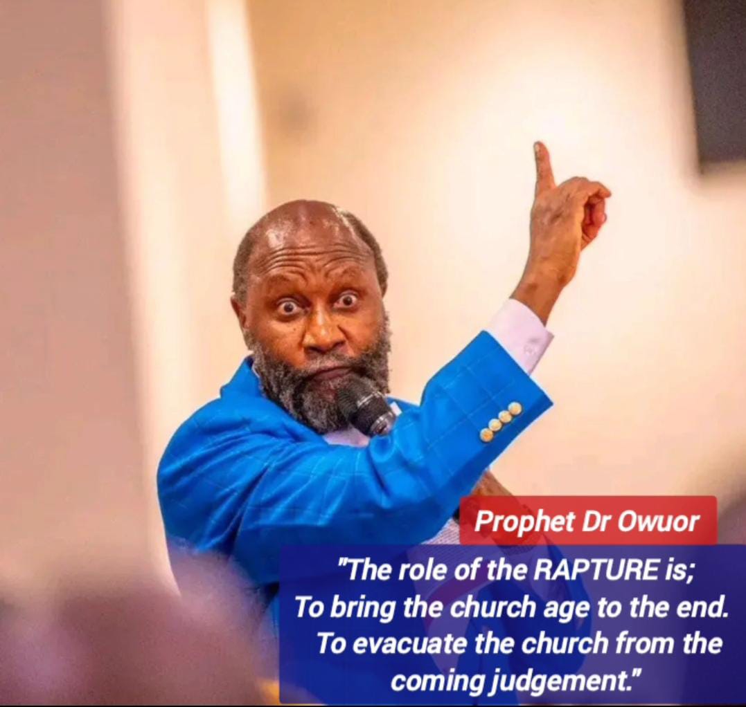 raysmithotieno's tweet photo. The role of the RAPTURE is;
-To bring the church age to the end 
 -To evacuate the church from the coming.    
   judgement. 
        
               ~Prophet Dr Owuor 

#ParisWordExpoDay2 https://t.co/STC5EuP7D7