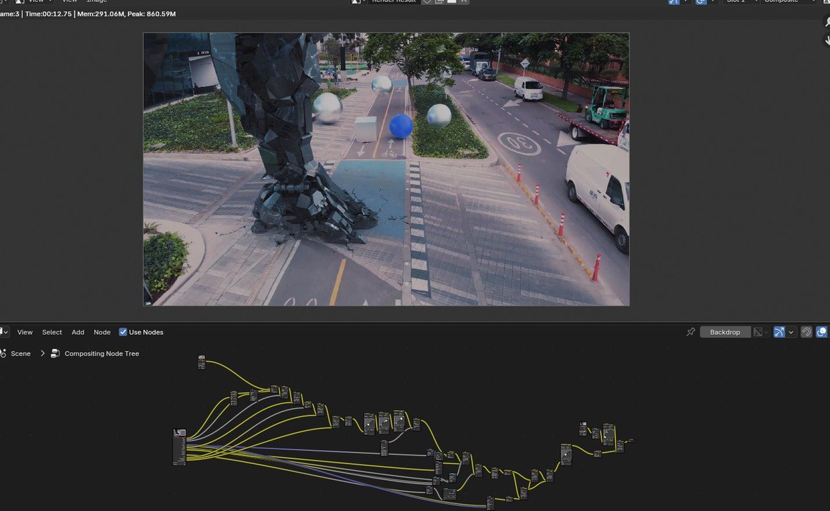 Practicing some 3D integration techniques.
#blender3d #cgi #MONSTERS #art #VFX #compositing #3DCG #3d #movies #fanart