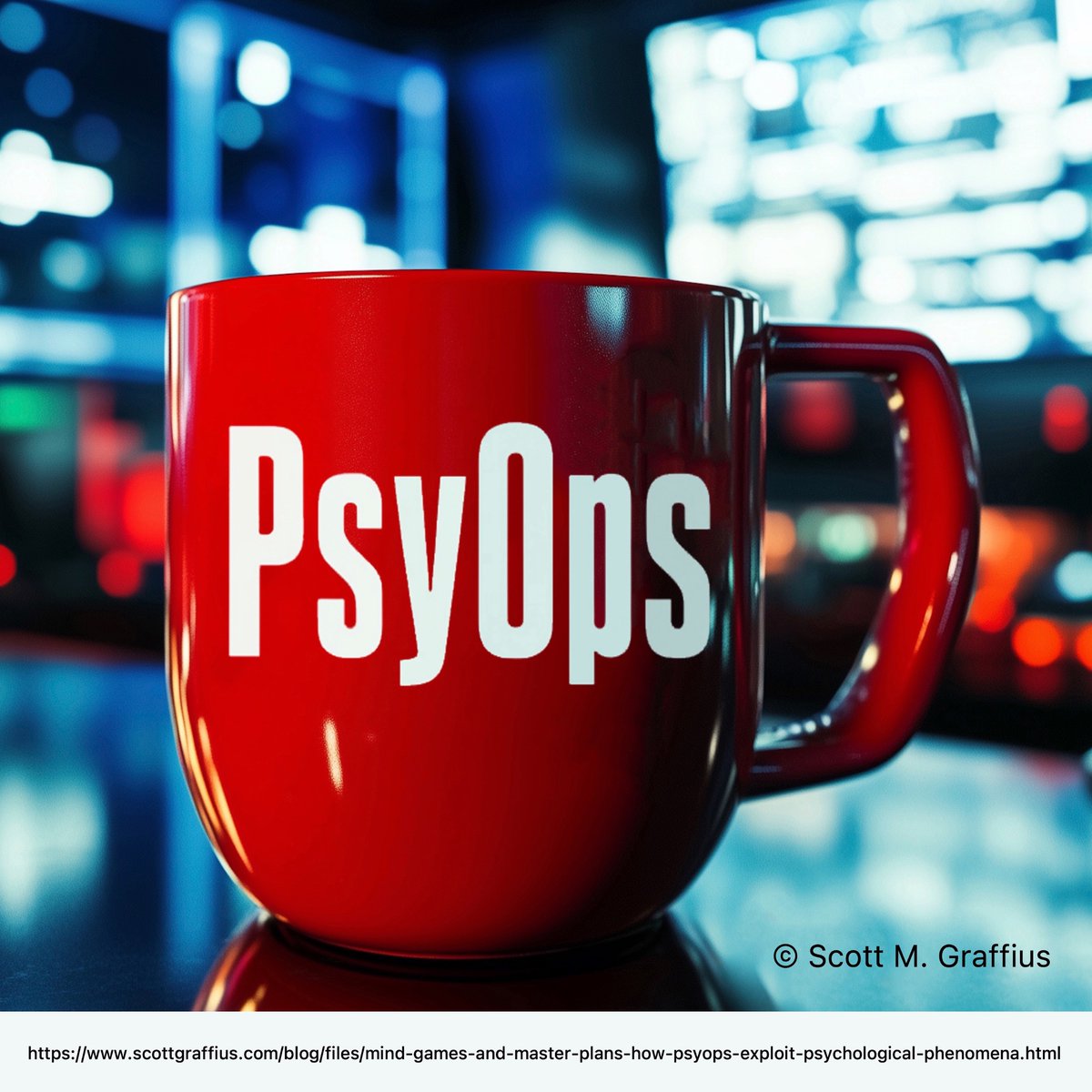 ScottGraffius's tweet image. Psychological operations (PsyOps) have moved beyond their military origins and are used in business, marketing, and more. See how PsyOps are strategically employed to shape perceptions and influence behavior.  

🔗 scottgraffius.com/blog/files/min… 

#PsyOp #PsyOps #BehavioralScience