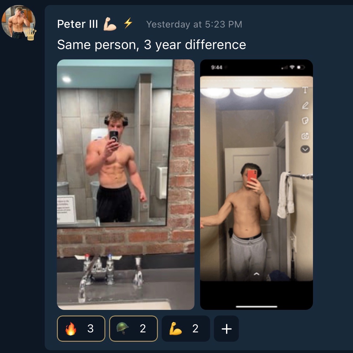 Imagine not being part of the Greatest Health &amp; Fitness Community in the World. 

Couldn’t be me… ⚔️

Transformations are being posted daily while you are doom scrolling.