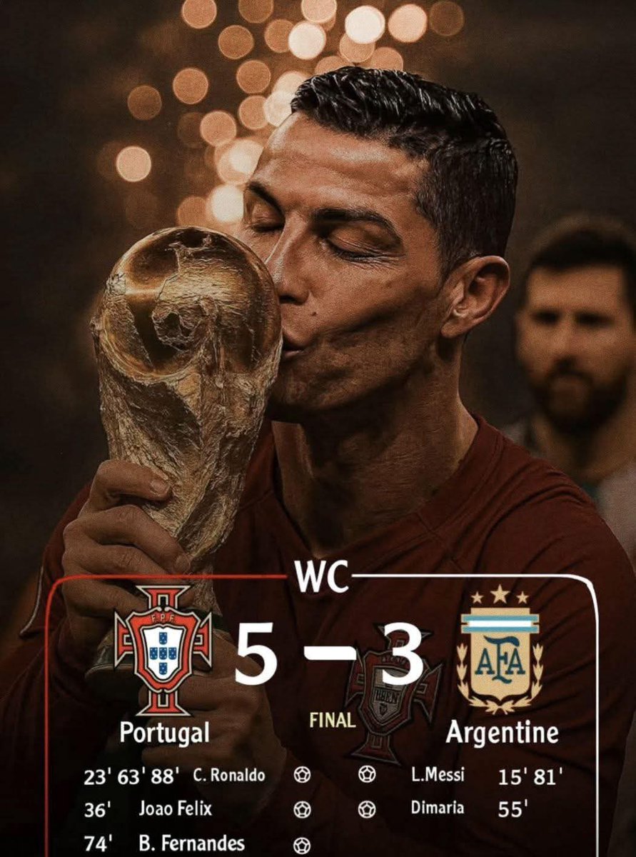 CR_74_'s tweet image. If Portugal tops its group and Argentina tops its group, they will meet in the quarter-finals.