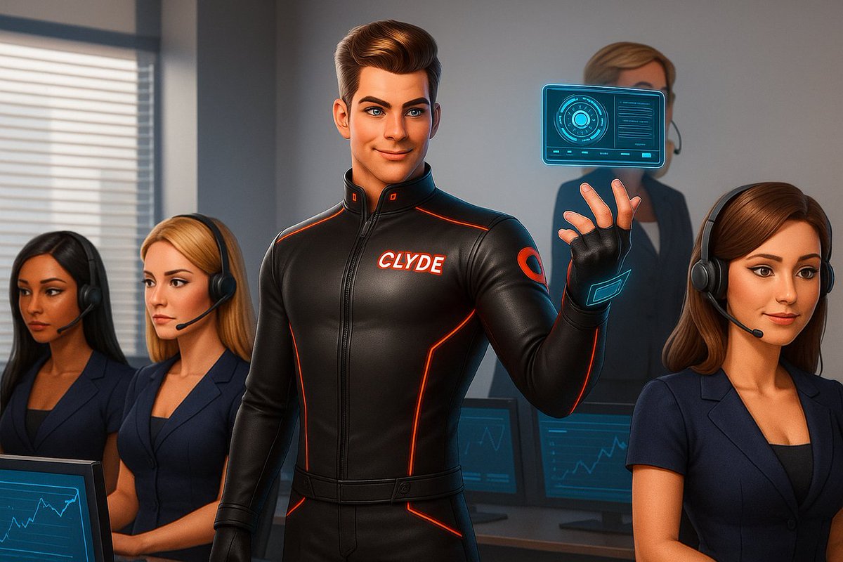 ndbridge's tweet photo. Ready for a productivity revolution at your front desk? Watch our AI, Clyde, master a call and transform your customer experience. https://t.co/h425bVxwJp #AI #RingCentral #AI #Cylde #Dialpad #RingCentral #MSTeams #Cisco https://t.co/Lmei3XhzBL https://t.co/4pmN3DioXC