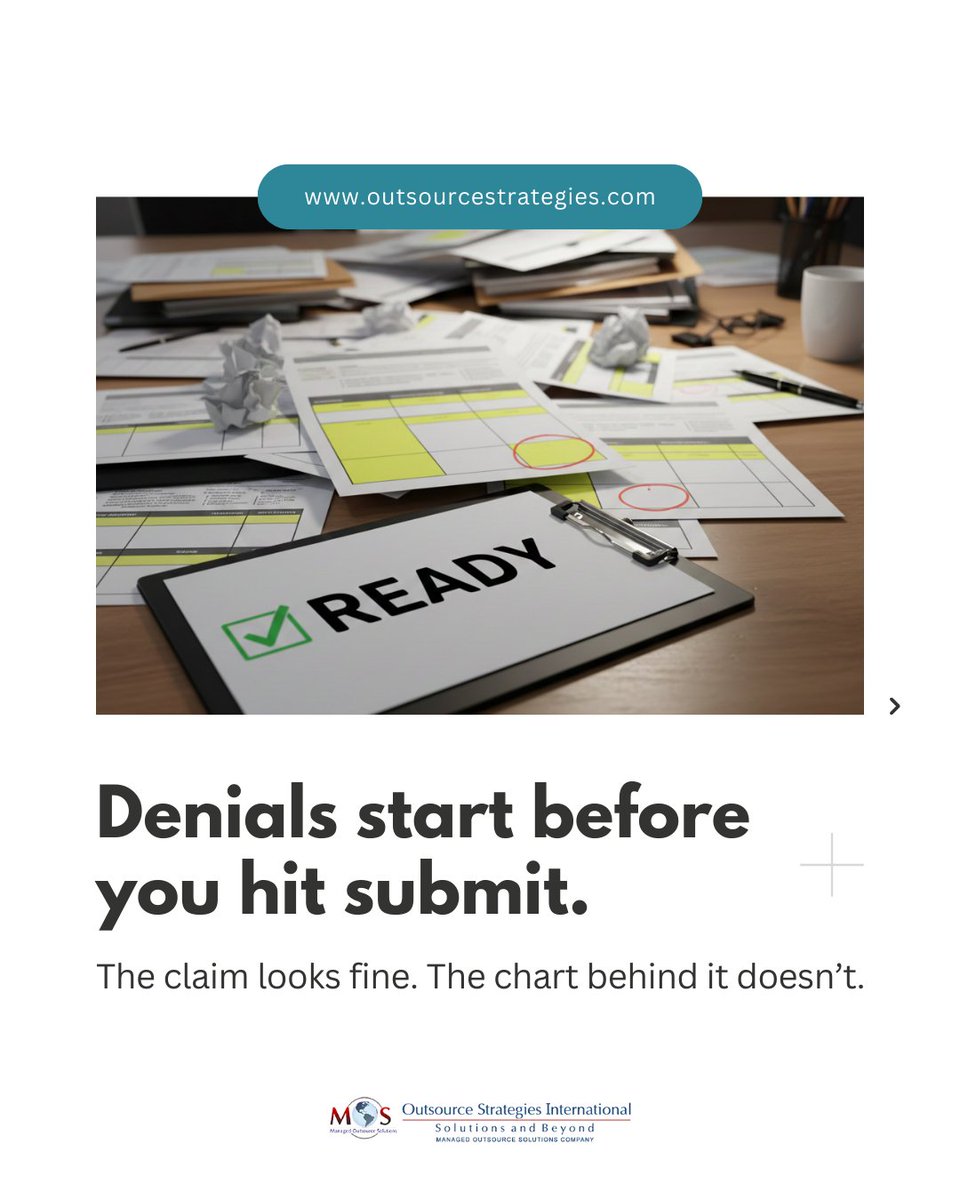 osi_medcoding's tweet image. Most denials are avoidable—missing fields, absent modifiers, late submissions. OSI tightens workflows and validates documentation so your claims go out clean the first time.

#MedicalBilling #RCM #CleanClaimsQuick