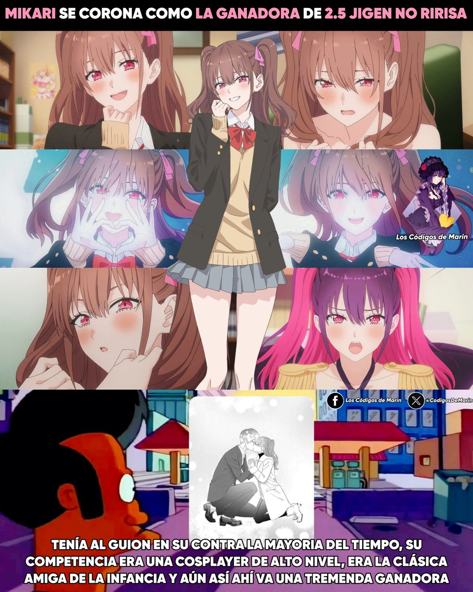 Sinceramente dropie el anime porque cada vez parecía un Harem más del montón. Pero me alegra saber que no se fue por ese rumbo y no solo eso si no que la corona se la llevó Mikari la clásica amiga de la infancia.

Muchas felicidades a Mikari, ya va siendo hora de retomar la obra.