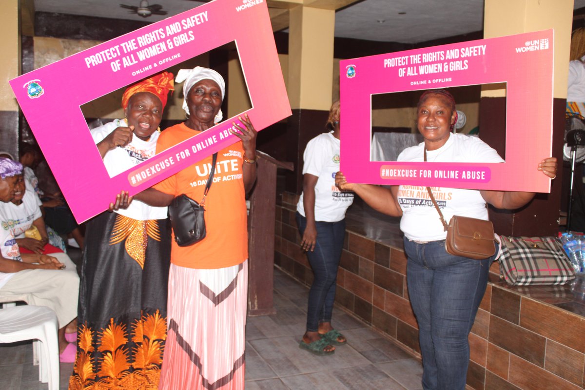 unwomenliberia's tweet photo. At @wpwhdo’s #16DaysOfActivism program, @unwomenliberia's Racheal Boma called for united action to end violence against women &amp; girls. She said transforming harmful norms, supporting survivors &amp; building strong partnerships to end digital violence are key priority areas. https://t.co/lLQj4ON4kq