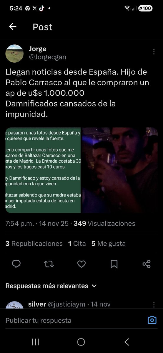 <a href="/EPreve/">Eduardo Preve</a> Falta Baltazar Carrasco que sigue gastando en España el dinero que sus padres nos robaron.<a href="/FiscaliaUruguay/">Fiscalía Uruguay</a> <a href="/PJudicialUY/">Poder Judicial UY</a> <a href="/jdiazalmeida/">Jorge Diaz</a> <a href="/portalmvd/">Montevideo Portal</a> <a href="/infobae/">infobae</a> <a href="/infobaeamerica/">Infobae América</a> <a href="/elpais_espana/">EL PAÍS España</a> <a href="/BBCWorld/">BBC News (World)</a> <a href="/AFPespanol/">Agence France-Presse</a> <a href="/clarincom/">Clarín</a> <a href="/thetimes/">The Times and The Sunday Times</a> <a href="/Theguar50251769/">Theguardian</a> <a href="/CNNEE/">CNN en Español</a> <a href="/CarasyCaretasuy/">Caras & Caretas</a> <a href="/camboue/">Sebastian Da Silva</a>