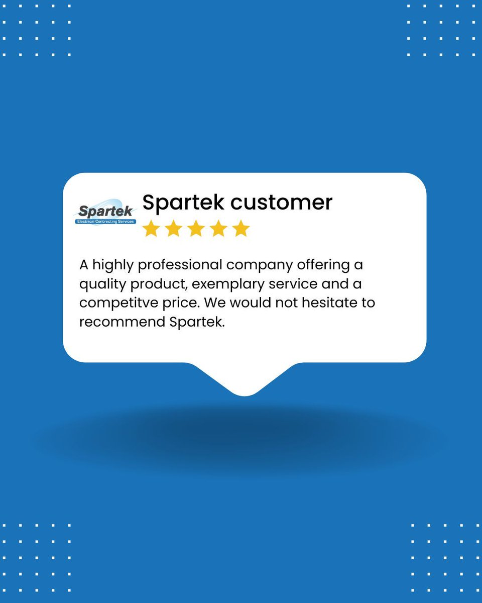 Thank you for your review! 

We appreciate you trusting Spartek to power your home or business. 

Your feedback keeps us shining bright. 🌞