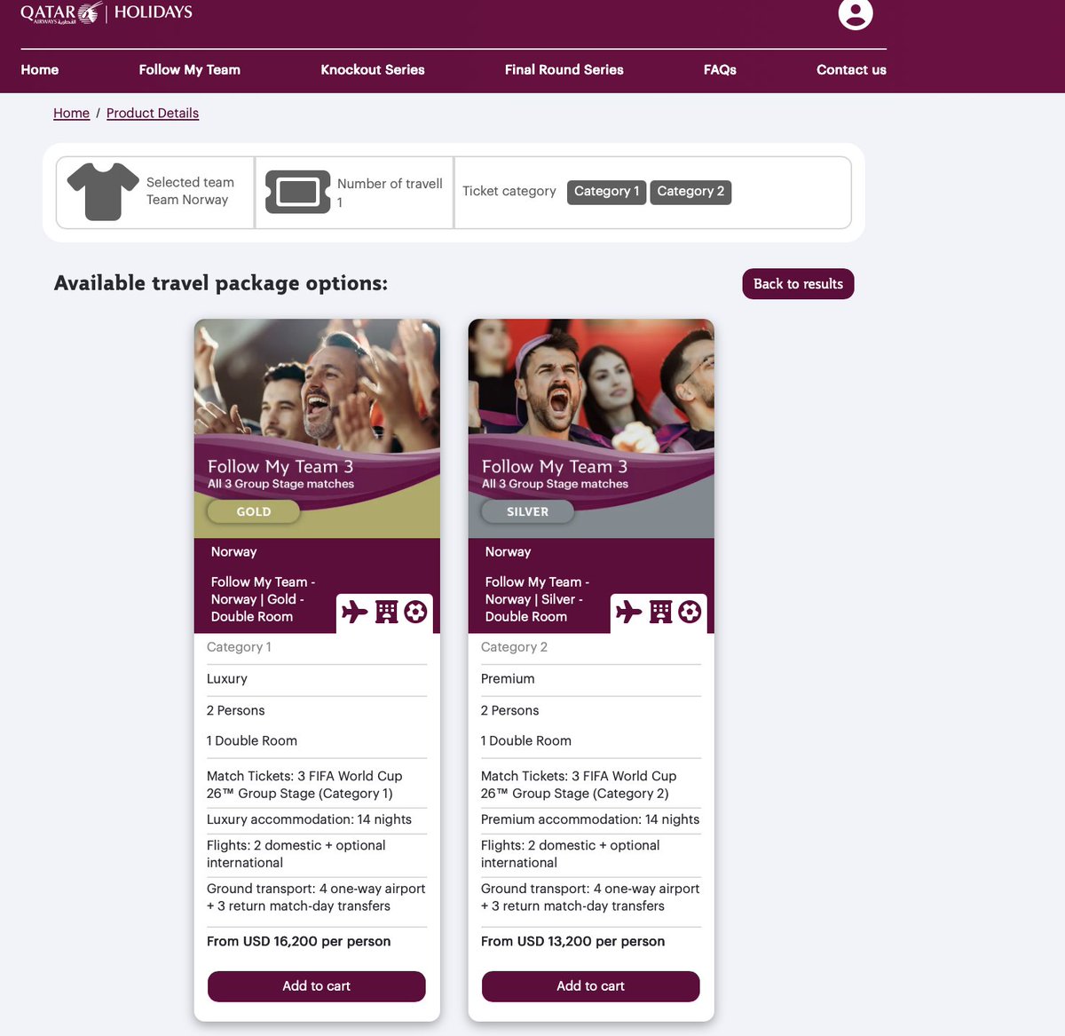 Qatar kan dette og har pakkene klare, "Follow Norway" inkl kampbilletter 3x  + 14 netter hotell + flights og transfers for 13.2k USD per pers ferdig og klart for de som ikke ønsker å snekre det sammen selv. Ex posisjonering til US.