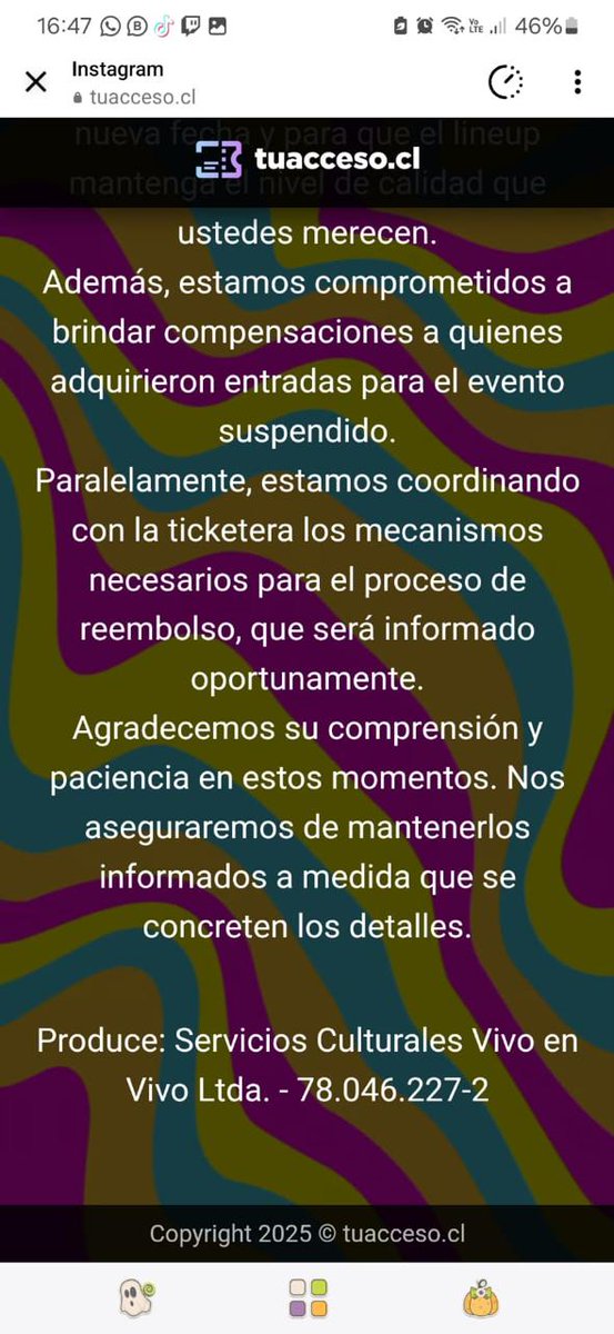 Sisoyiop's tweet photo. El comunicado de la ticketera
Y carabineros en ciudad empresarial finalizando https://t.co/j5EtuSVfEW