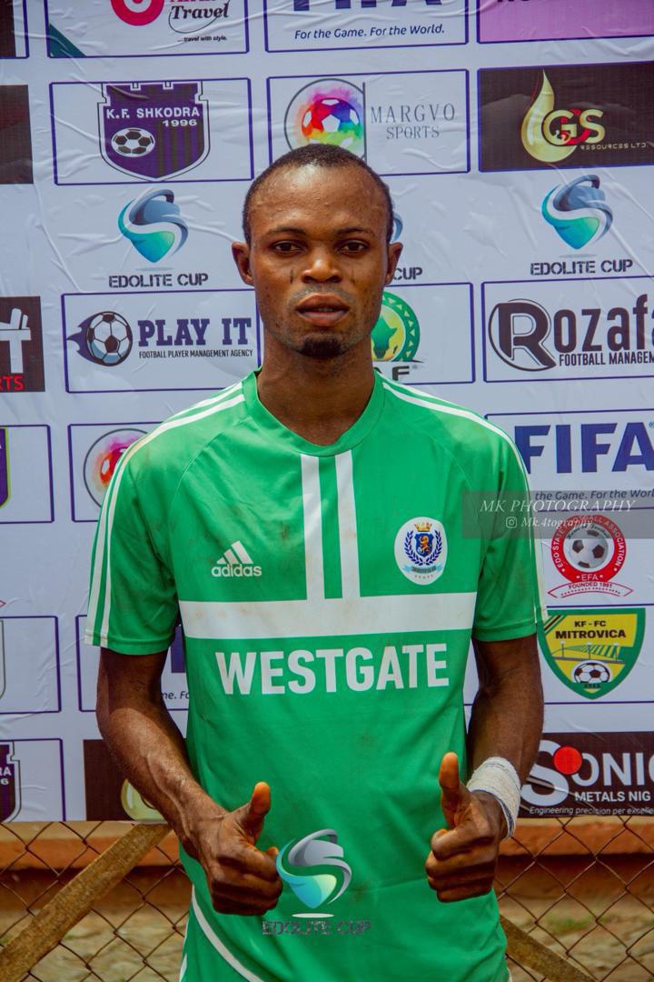 Westgate’s Elijah Opaleye remains in pole position for the Golden Boot, with Worshippers FC duo Friday Asata and Monday Ayo in close pursuit.✨

All eyes are on this weekend’s final showdown,  the moment that decides who takes the award home.

#edoconferenceleague | #edofootball