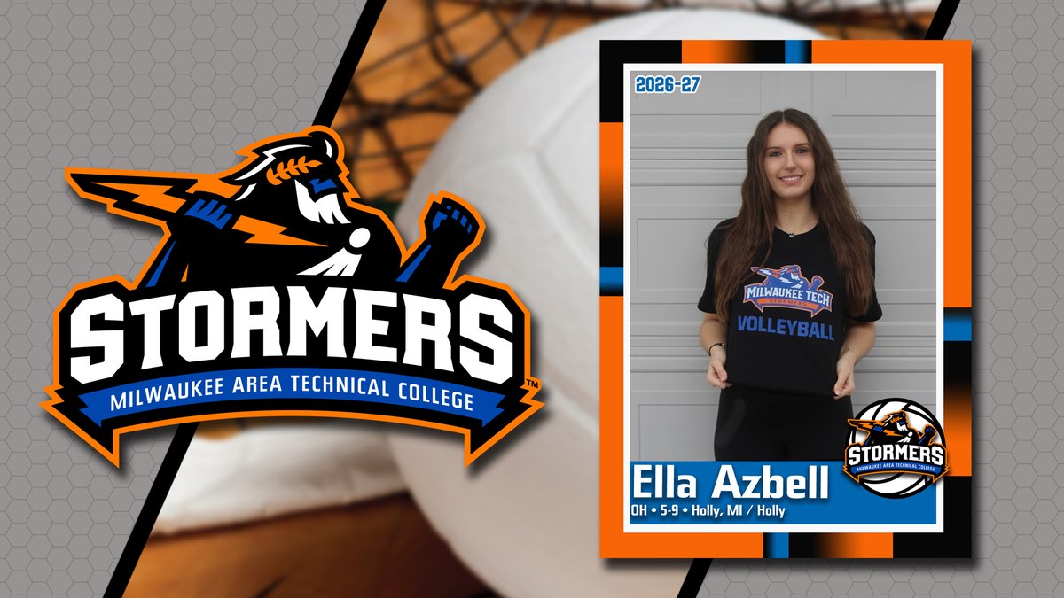 MATC_Athletics's tweet photo. Stormers Add Legacy Talent: Ella Azbell Joins 2026 Volleyball Class

Full Story: 
https://t.co/7ZxLJt7dAS https://t.co/8B2EoCOaFB