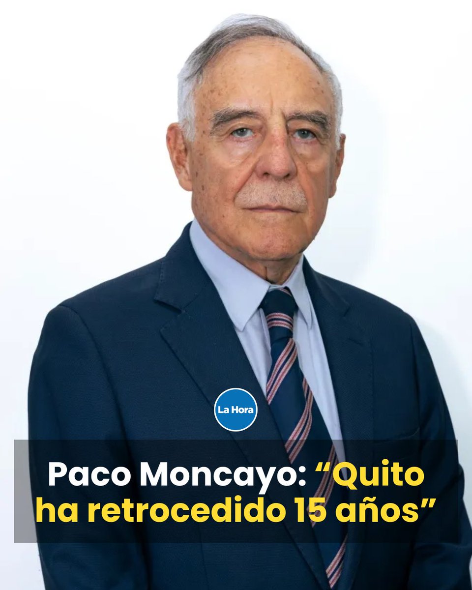 lahoraecuador's tweet image. Paco Moncayo, exalcalde de Quito, critica el retroceso de la capital, por “falta de planificación” y decisiones ideológicas 🧐. Pide reconstruir un proyecto de largo plazo para la ciudad. 👉 lhra.ec/WNZd1yy