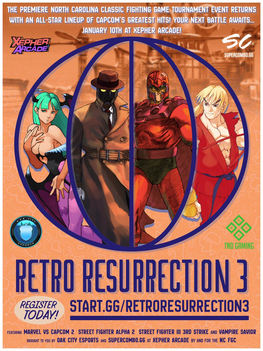Made a poster for #RetroResurrection3 🌐