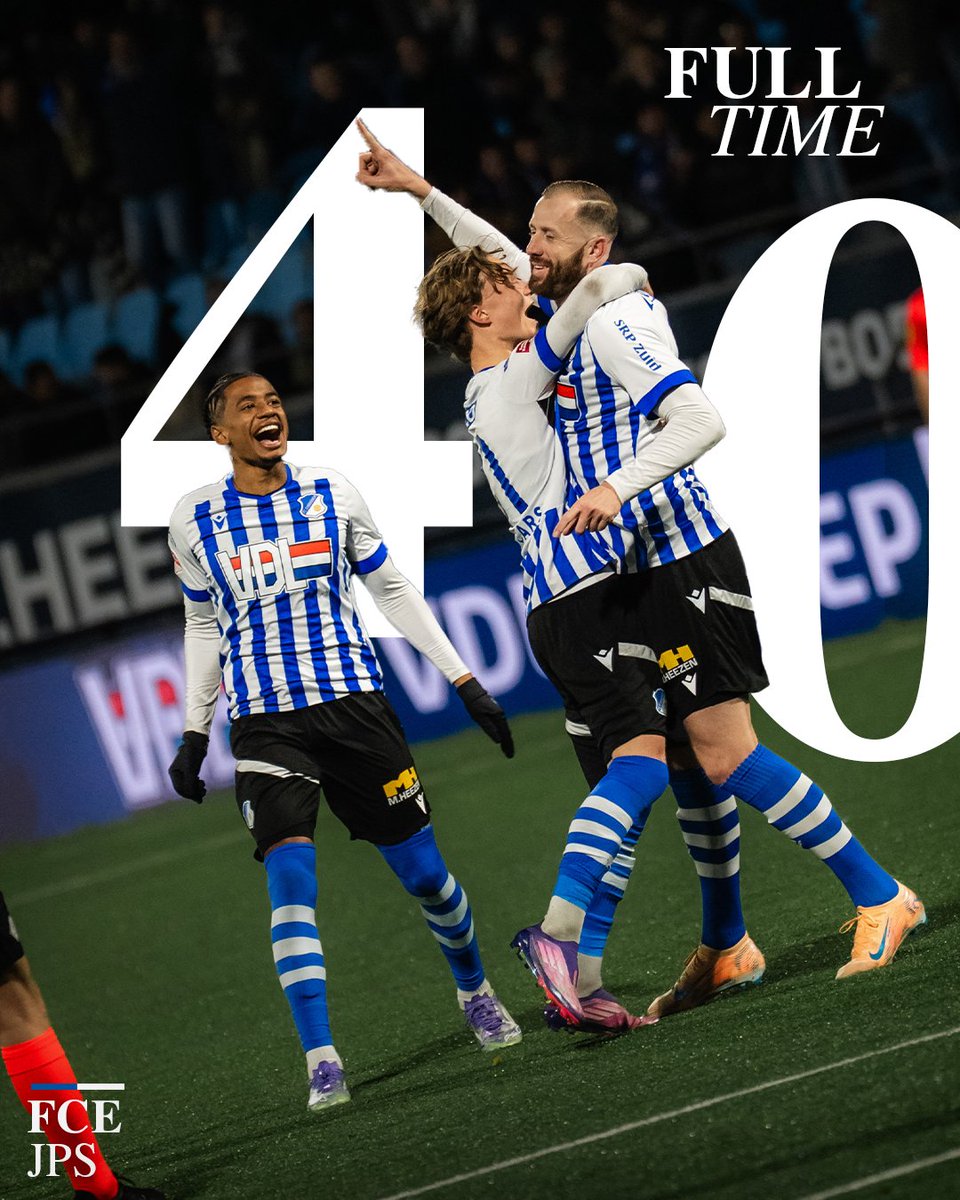 FCEindhoven's tweet photo. ⏹️ 𝗘𝗜𝗡𝗗𝗘!
90.  Omdat de ruststand ook de eindstand was
Hebben we met een 4-0 zege drie punten in de tas #driepunter #cleansheet

💙🤍 4-0 🔴⚪️ | #FCEjps https://t.co/j2SxQVAhYh