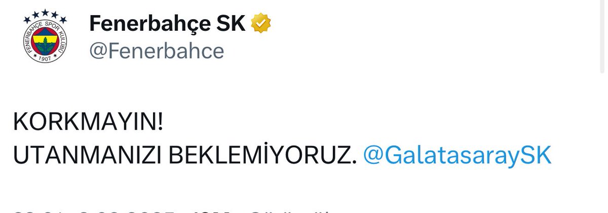 AhmetKetenci53's tweet image. Korkmayın 
Utanmanızı Beklemiyoruz @GalatasaraySK