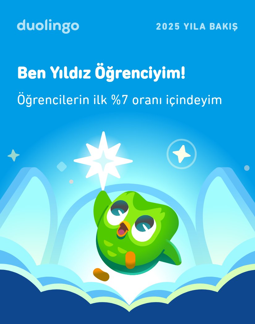 SQLGuzel's tweet image. 2025&apos;te Duolingo&apos;da ne kadar çok şey öğrendiğime bak! Sen neler yaptın? #Duolingo365