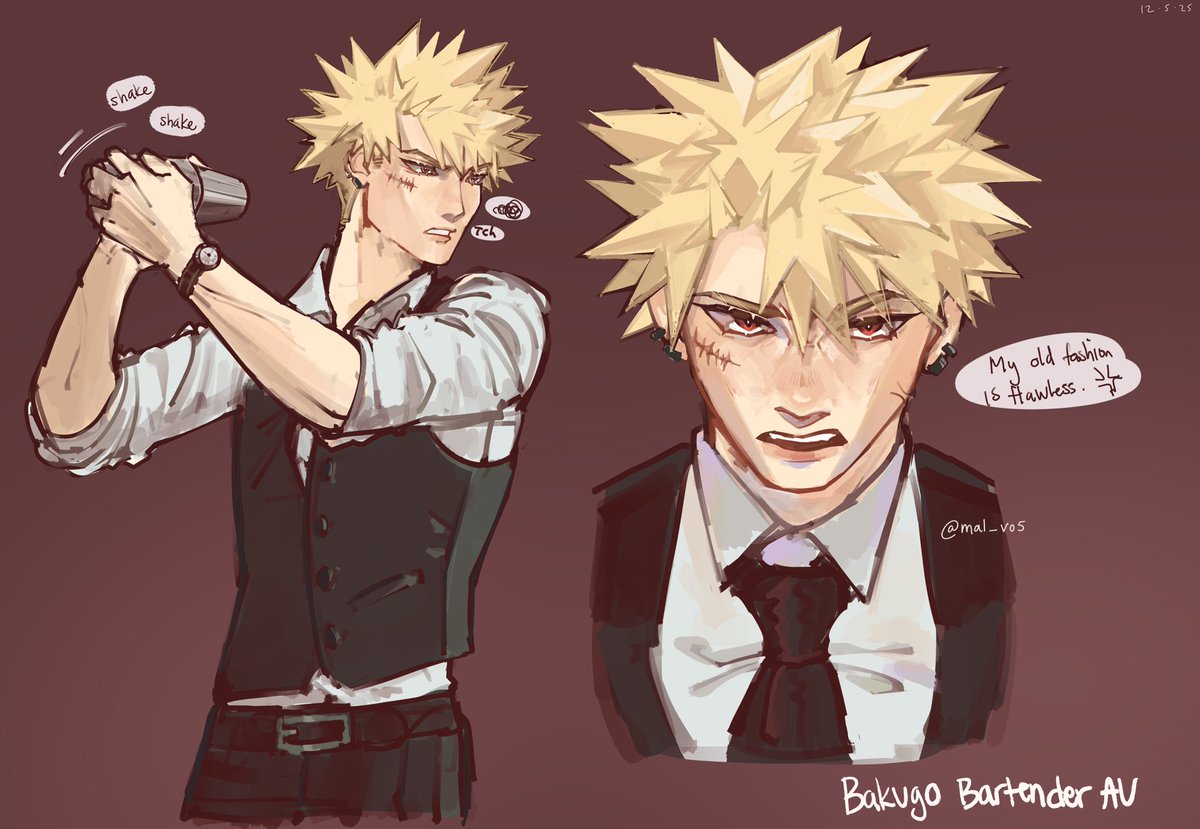 Bartender AU #bakugoukatsuki