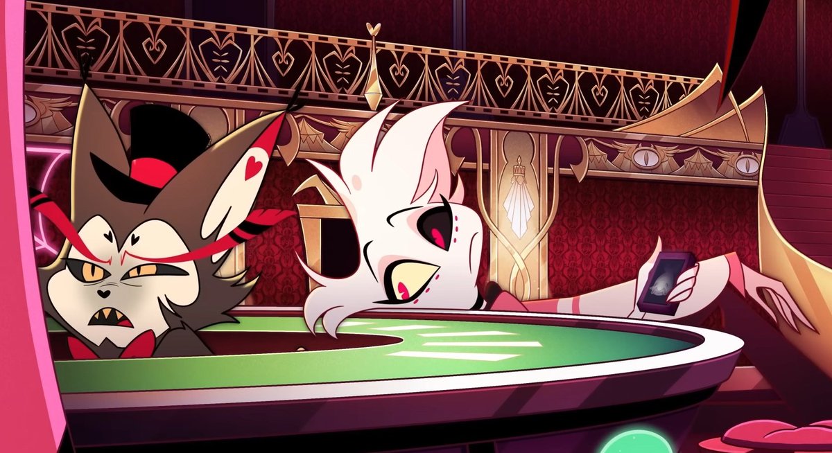 Demonalchemist7's tweet image. Angel Dust: "Hey, have you ever heard of a blob fish?"

Husk: "A...what?"

Angel Dust: Check this out. How cute is that?"

Husk: "...Why are you like this?"