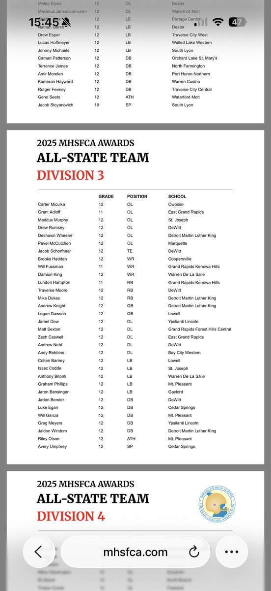 Codde_Isaac's tweet image. Thankful to be a ⭐️2 TIME All-State linebacker.