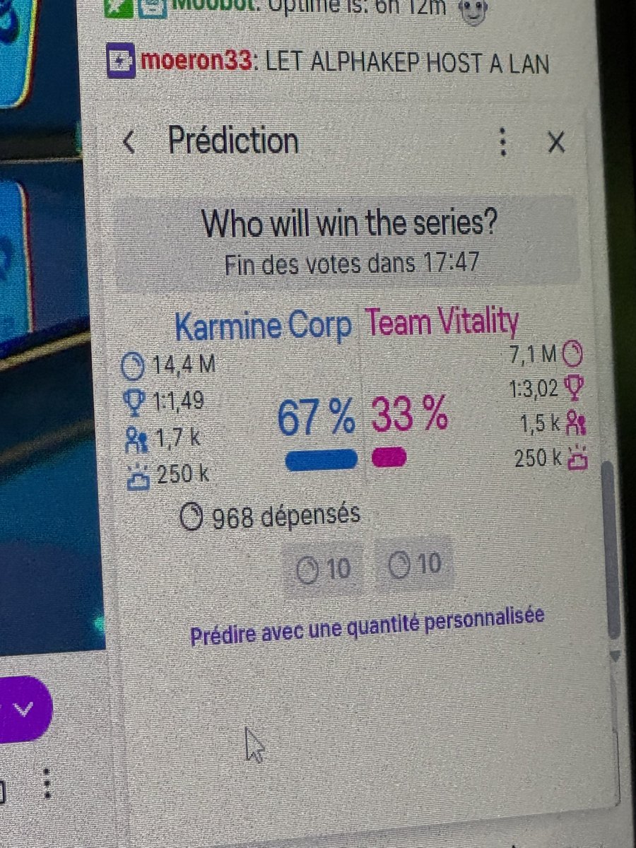 ToriZeBee0's tweet image. MAIS NANNNN SIX SEVENNNNNNNN LOL #karminecorp