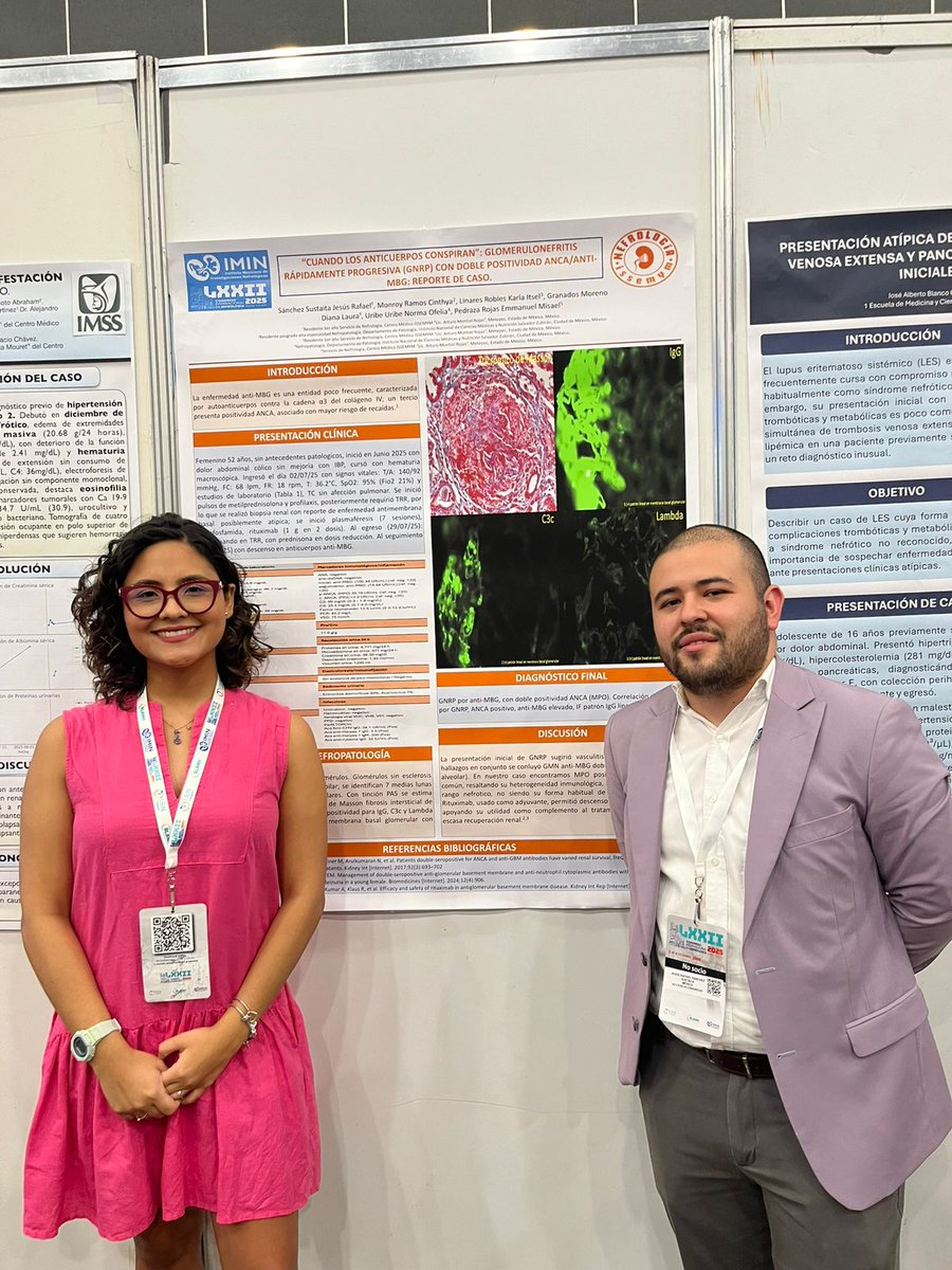 Presentación de pósters de Residentes de Nefrología - CMIT en el LXXII CONGRESO INTERNACIONAL EN NEFROLOGÍA 2025 <a href="/IMINmx/">IMIN</a> <a href="/DianaGM_13/">Diana G</a> <a href="/RafaelSanSus/">Jesús Rafael Sánchez Sustaita</a> <a href="/GemaCanales2/">lgcanalesNic</a> <a href="/yanelia_esc/">Alondra</a>