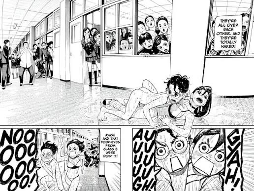 Poop1156021's tweet photo. @ilysoli @KaniRamio37862 @Ashleyy_online @ThomasShel51044 Clearly the dandadan creator  is very respectful and good intentioned with his SA scenes, not like he will ever sexualize high schoolers repeatedly. Oh wait https://t.co/KnT0ScXDx9