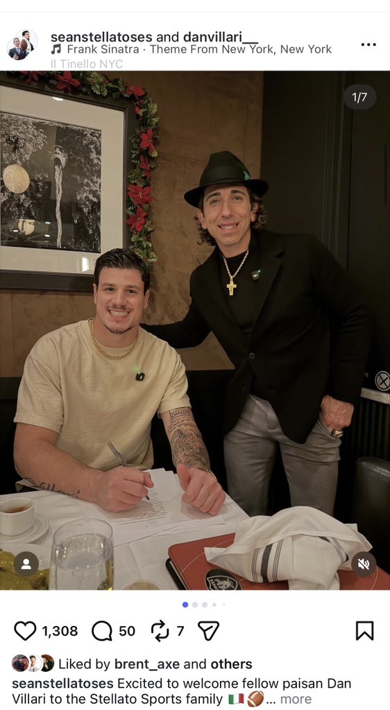 AshleyWenskTV's tweet image. Dan Villari hiring Sean Stellato as his agent is the most on-brand thing you’ll see today. Genuinely phenomenal.