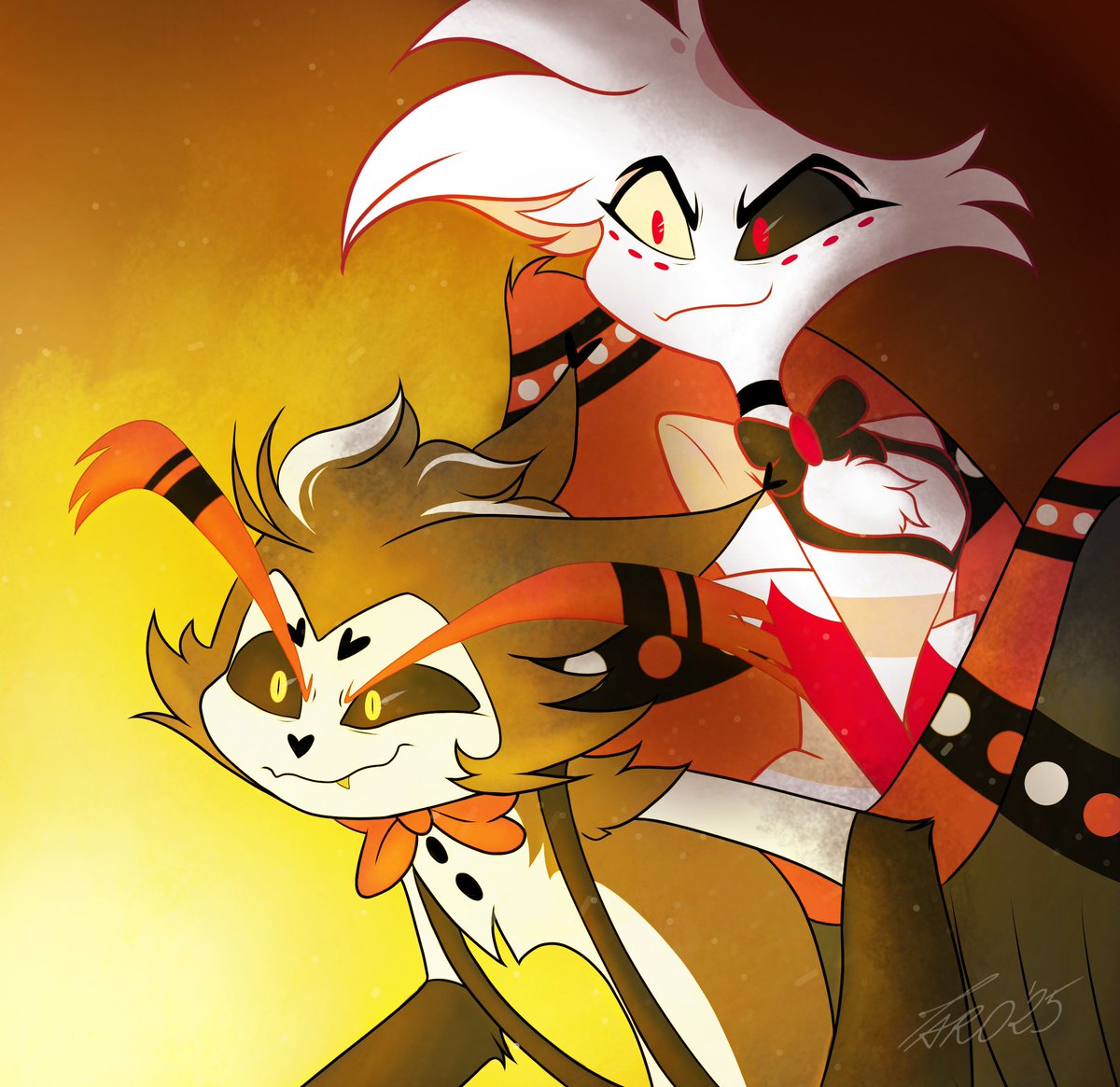 Redraw of the piece I made over a year ago. I miss them so much 🥺

#huskerdust #hazbinhotel #huskhazbinhotel #angeldusthazbinhotel