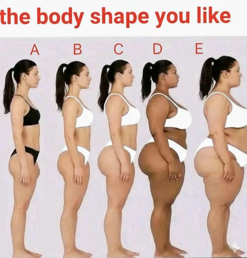 Jesii_ca_M's tweet image. Men, what type do you like?

Women, which shape are you?