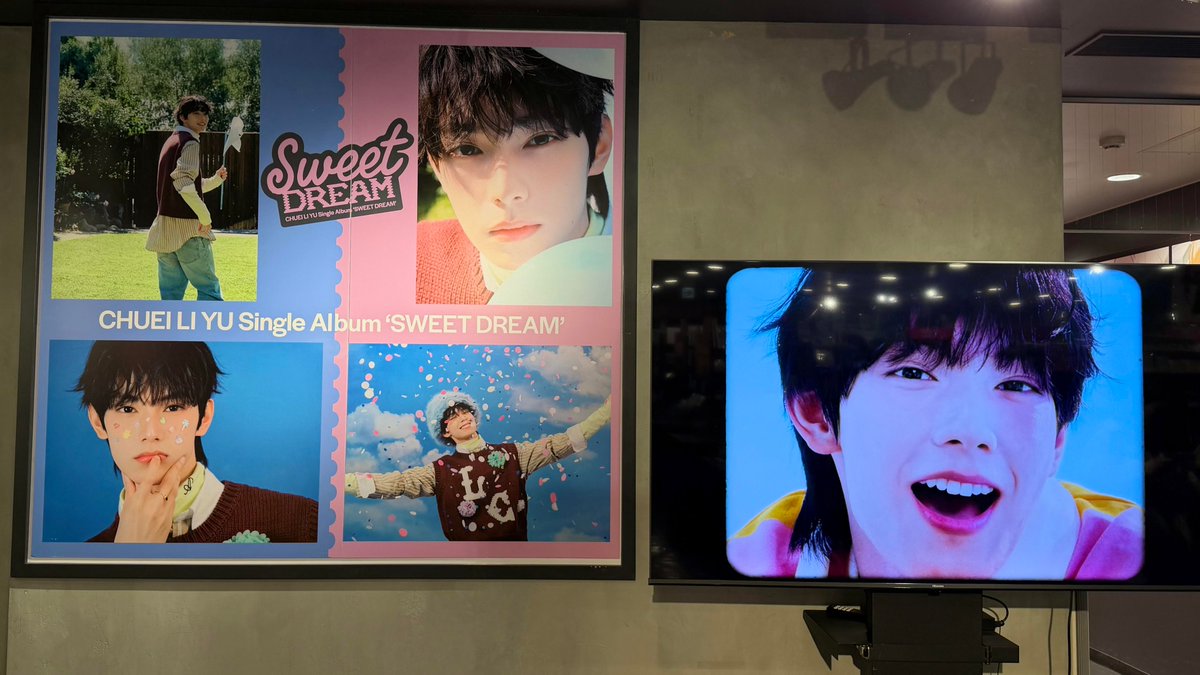 タワ渋kpop】 ／ #CHUEILIYU 1st Single『Sweet Dream』 パネル展 本日