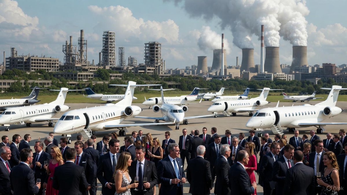 Net Zero is the biggest wealth-transfer scheme ever inflicted on the West. Every year the global elite flies in on 400–1,400 private jets to a luxury COP summit, rivaling the Olympics in cost and celebrity selfies, then lectures you about your gas stove. Real purpose: to siphon