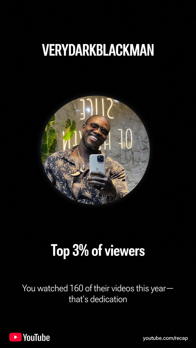 skyboyblu's tweet photo. My YouTube recap. I'm VDMs top 3% viewer. And most interesting in Machine Learning. https://t.co/Bh2m3Rqu8c