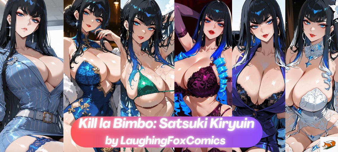 LFoxComics's tweet photo. Kill la Bimbo: Satsuki Kiryuin    

SFW Version - https://t.co/OCv2do10Dw 

For NSFW Version support me on Patreon- https://t.co/fPTXGn2sC6 

#ai #animegirl #bigboobs #breastexpansion #corruption #f2f #bimbofication #tfsequence #killlakill #satsukikiryuin #nsfwtwtًً https://t.co/jVd44hH7Ff