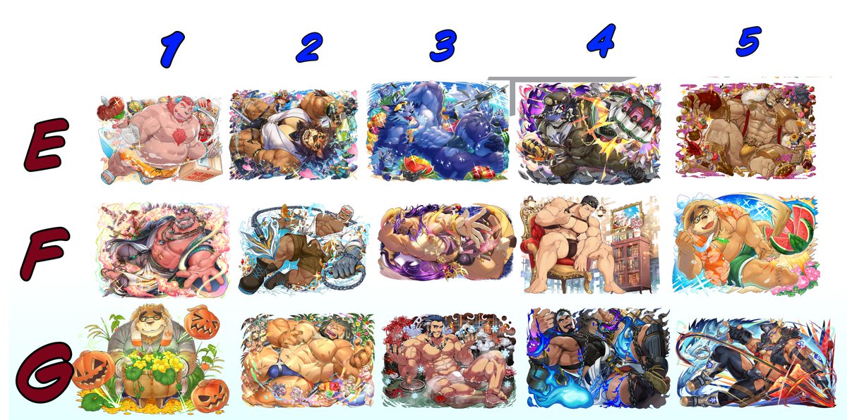 Raffle time! 🎉
There will be 3 winners who can choose a pose and outfit from the chart.
Rules: like, RT, follow, and drop a ref of your fursona/OC + a letter and number (or you won’t join).
You may pick 2 poses, but winners choose 1. Raffle on Dec 29. Good luck!