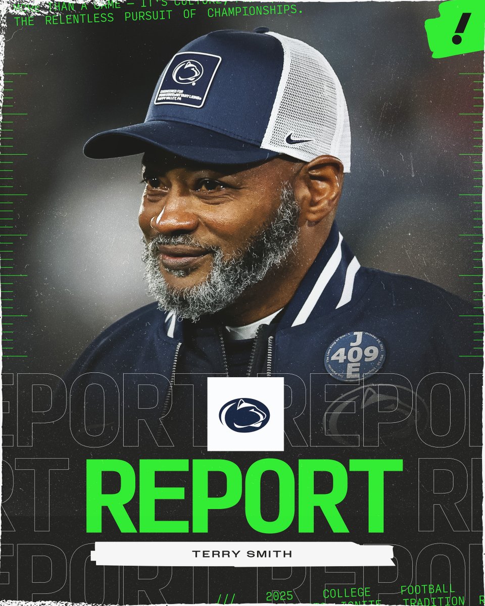 YahooSports's tweet photo. Former Penn State interim HC Terry Smith has agreed to a four-year deal to stay at the university as part of new head coach Matt Campbell's staff, per Pete Thamel.

Smith took over for the fired James Franklin in October and went 3-3. https://t.co/NURHBeLHQy