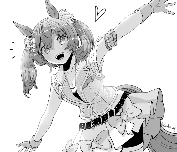 マシマシな上に更に目が合っちゃうとか、そういうのです!

 #すみませんウマ娘プリティーダービーのプリティーマシマシください 