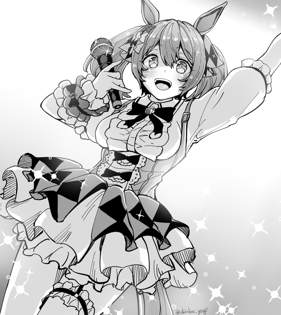 マシマシな上に更に目が合っちゃうとか、そういうのです!
#すみませんウマ娘プリティーダービーのプリティーマシマシください