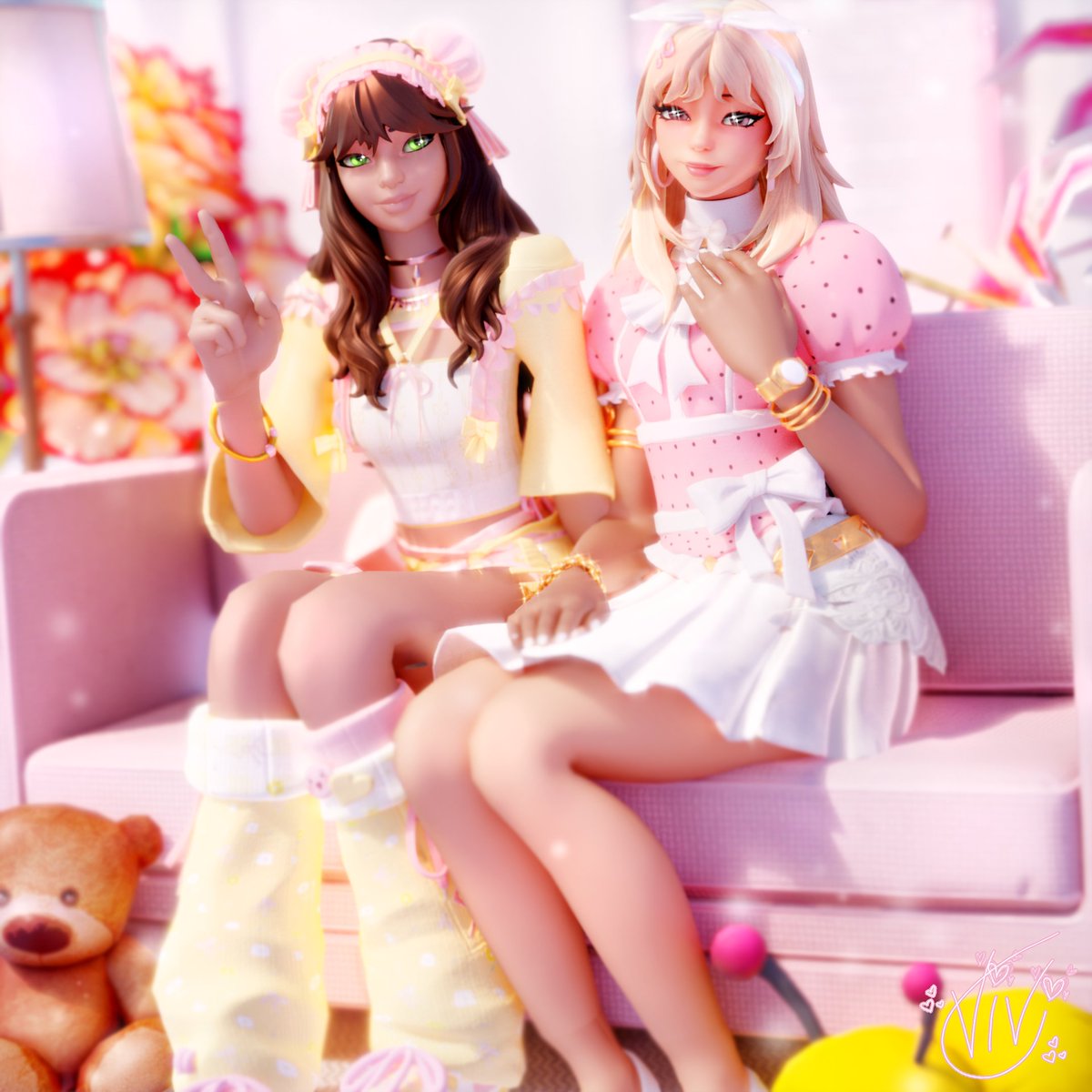 AMELIA AND BAILEY!!!💗🧸
#Fortnite #FortniteArt