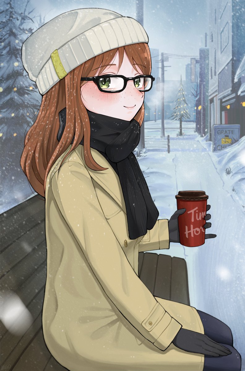 migotenshi's tweet photo. Friend E's winter ❄️
#vtuber https://t.co/CnU5eHssGS